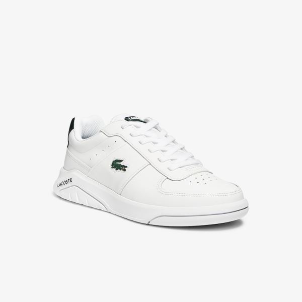 Lacoste Game Advance Leather Sneakers Pánské - Tenisky Bílé | CZ-3TgCX8